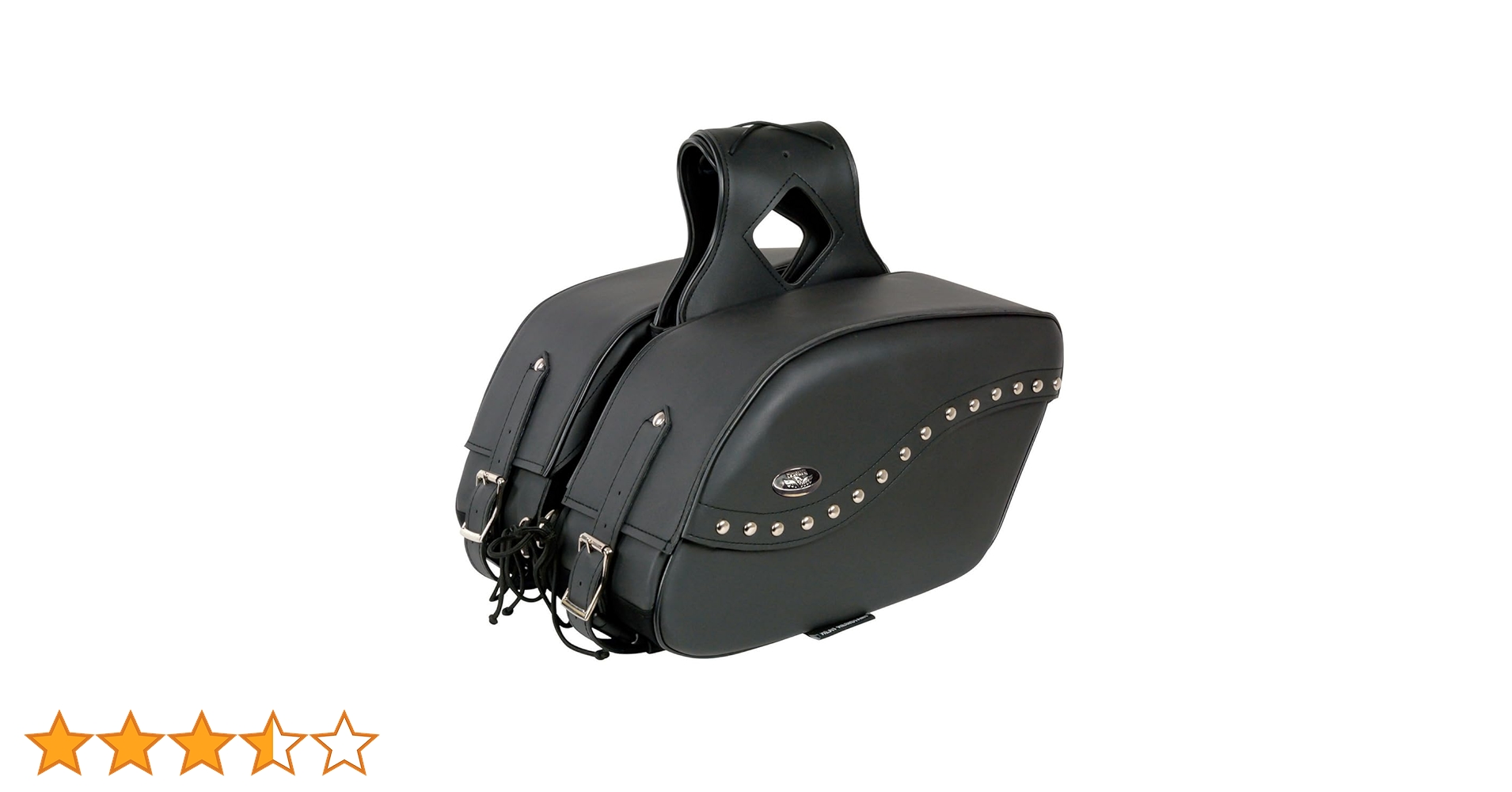 Milwaukee Leather SH646ZB Black Zip-Off PVC Studded Throw
